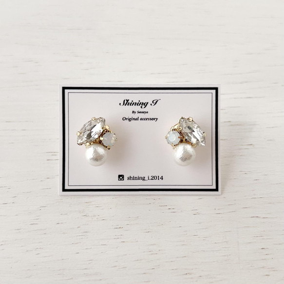 ⚫︎Sale : Refined -pearl- / Pierce, Earrings 2枚目の画像