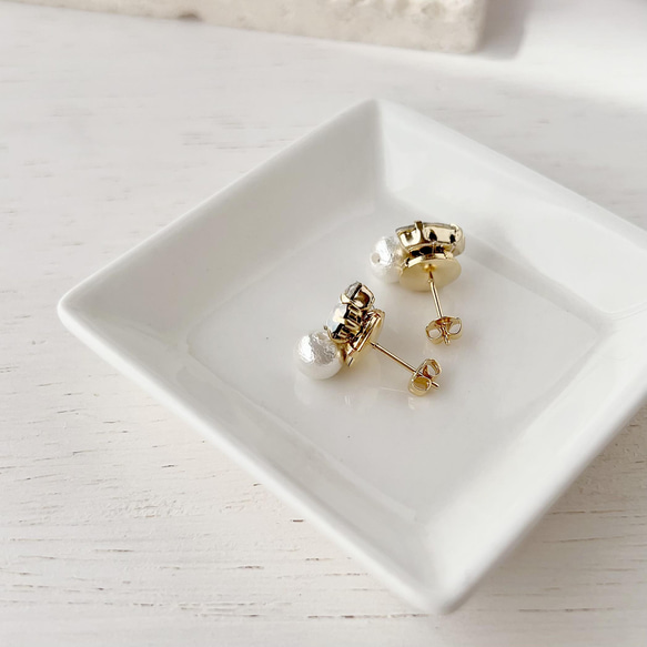 ⚫︎Sale : Refined -pearl- / Pierce, Earrings 5枚目の画像