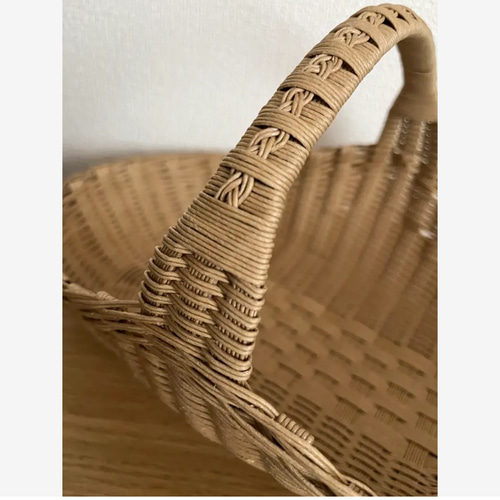 クラフトバンド パンバスケット ナチュラル フリーボックス・小物入れ