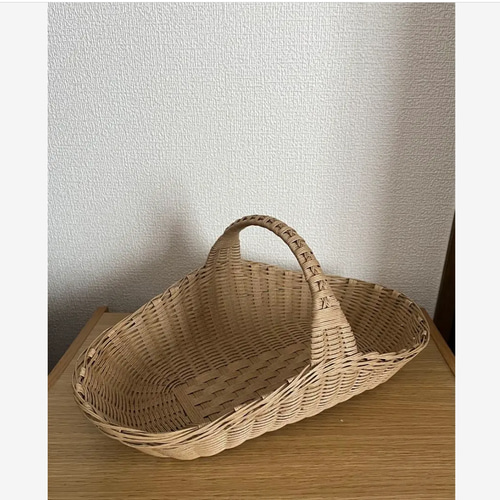 クラフトバンド パンバスケット ナチュラル フリーボックス・小物入れ