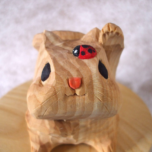 お正月 置物 動物 リス ネコ イヌ 門松 ハンドメイド 作家 お正月 置物