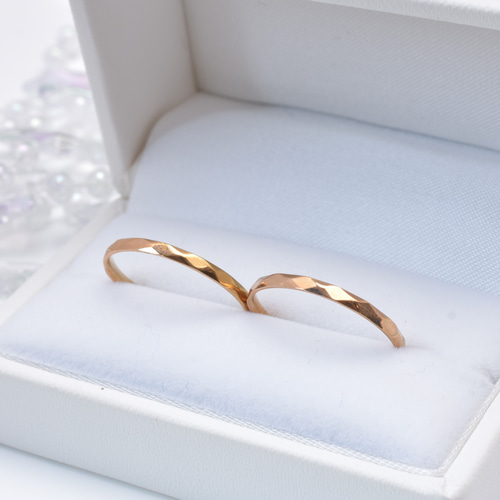 組曲 ダイヤモンドカットリング ピンクゴールド 7号 組曲 KUMIKYOKU