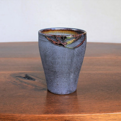 桜島釉ビアカップ　フリーカップ 1枚目の画像