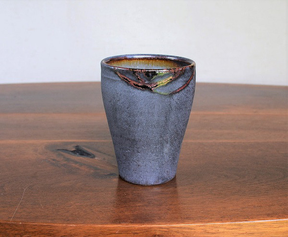 桜島釉ビアカップ　フリーカップ 1枚目の画像