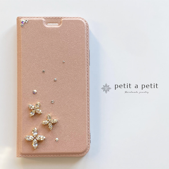 感謝您的多次再次上架♡兼容主要型號Swarovski®︎ Bijou筆記本智慧型手機保護殼“Fleurette” 第9張的照片