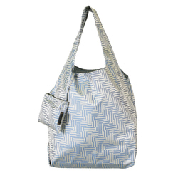 【防水、撥水サブバッグ】Umbrella cloth bag　サークルライン　ブルー 1枚目の画像