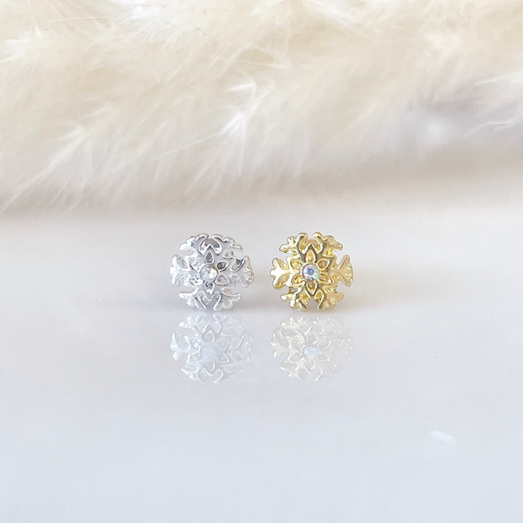 雪の結晶 SNOWボディピアス クリスマス 冬コーデ 14G 16G 18G 軟骨