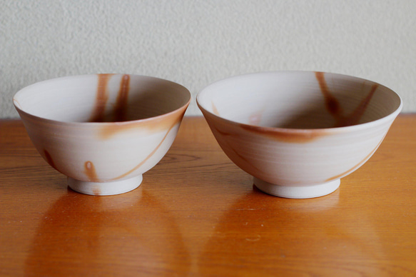 備前焼のご飯茶碗（明るめ、小さめ） 3枚目の画像
