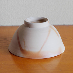 備前焼のご飯茶碗（明るめ、小さめ） 2枚目の画像