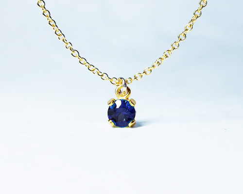 ♡ブルーサファイアネックレス ブルーサファイア ダイヤモンドネックレス SA 1.05ct D 0.61ct