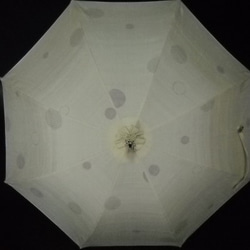 結城紬の日傘「春うらら」 3枚目の画像