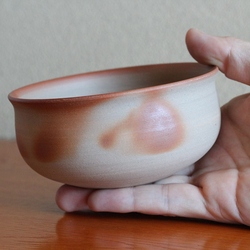 備前焼（古備前）丸形ボウル 茶色 備前焼（古備前）丸形ボウル 茶色 古備前鑑定の極意【古陶磁鑑定美術館】 -