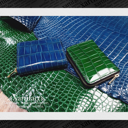 内装特別仕様】【ポロサス】スモールクロコダイル(6色)コンパクト 