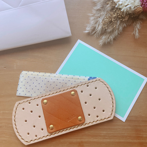 本革バンソウコウケース、絆創膏ケース その他ケース leather craft 