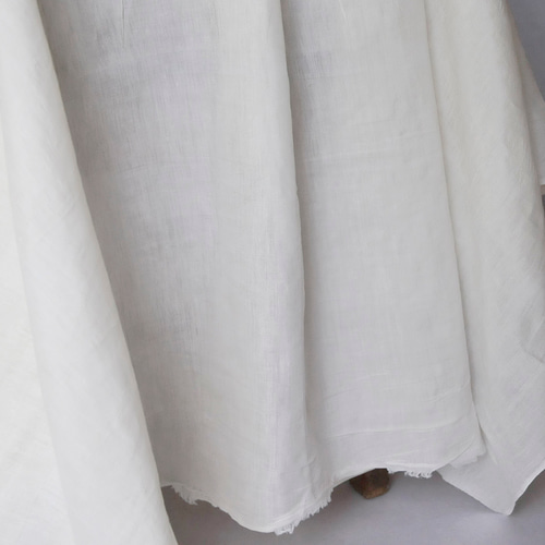 khadi カディコットン 生地 薄手 オフホワイト 手紡ぎ 手織り 生地  