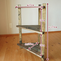 【お部屋の角にスッポリ】古材 コーナーラック 木製 和モダン 玄関 アンティーク リビング おしゃれ コーナー 棚 ラッ 9枚目の画像