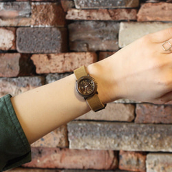 ◆真鍮製　クォーツ式手作り腕時計◆SBQ-6020 4枚目の画像