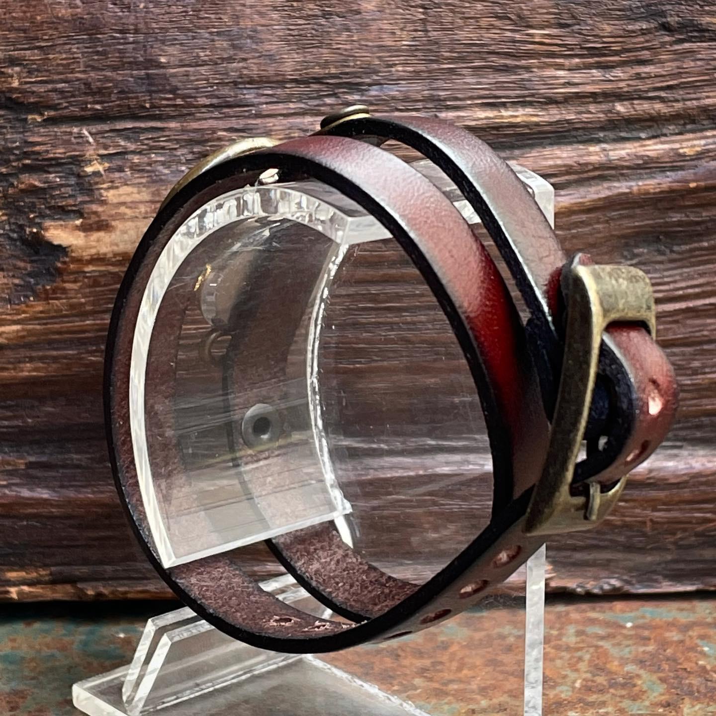 ◆真鍮製　クォーツ式手作り腕時計◆SBQ-6012