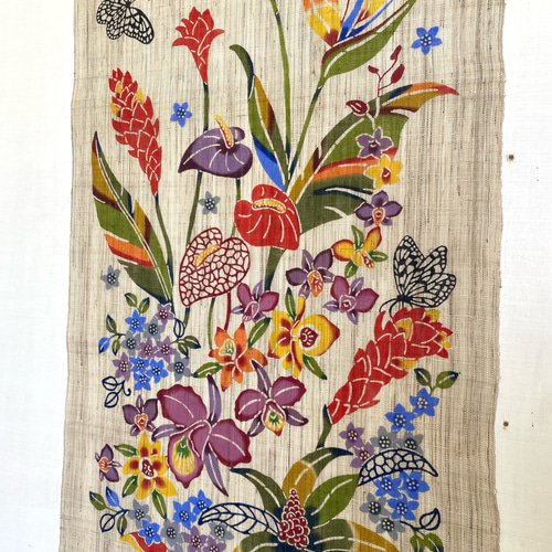 城紅型工房　タペストリー　壁掛け　沖縄 城紅型工房 タペストリー 壁掛け 沖縄