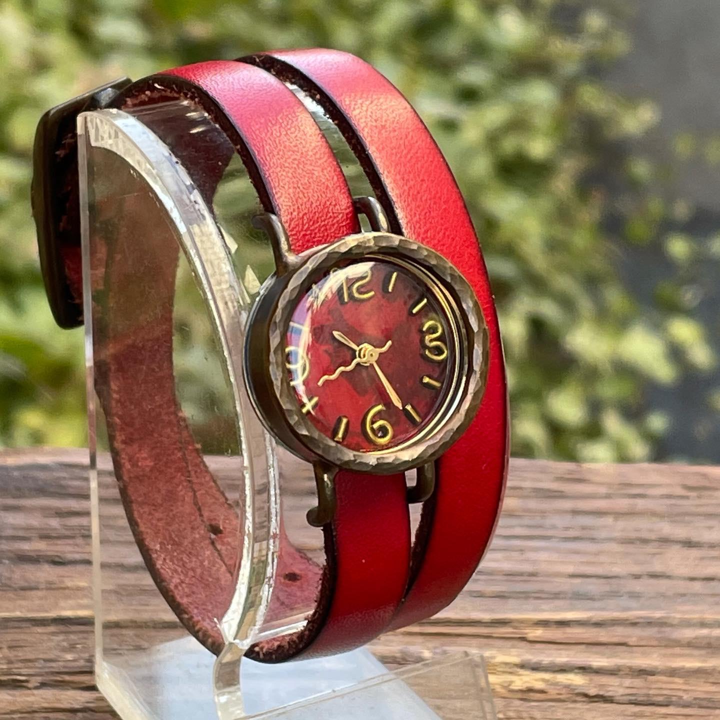 ◆真鍮製　クォーツ式手作り腕時計◆ SBQ-6005-CR