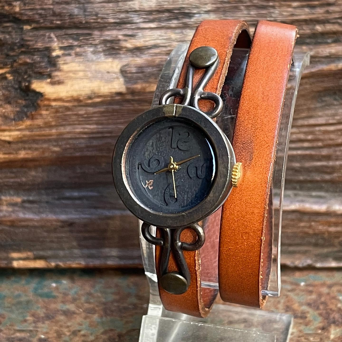 ◆真鍮製　クォーツ式手作り腕時計◆   SBQ-6016