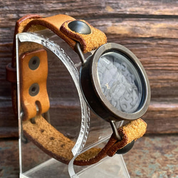 ◆真鍮製　クォーツ式手作り腕時計◆RBQ-5007 2枚目の画像