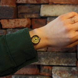 ◆『NIDOMI』　クォーツ式手作り腕時計◆OBQ-8006-NIDOMI 7枚目の画像