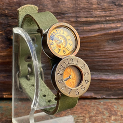 ◆『TWIN』　クォーツ式手作り腕時計◆ OBQ-8002-TWIN 2枚目の画像