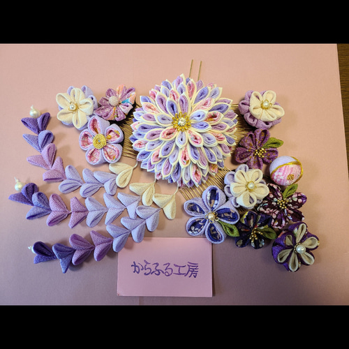 ☆再販受付中☆つまみ細工髪飾り(成人式、七五三、結婚式、卒業式