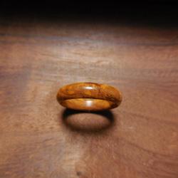 橄欖木石南花 1 件戒指圓形 第3張的照片