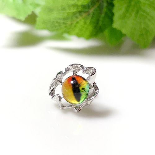 爬虫類 ヘビ トカゲ 目玉 ボディピアス 14G 16G 18G 軟骨ピアス 片耳