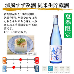 【夏季限定】夏の冷酒 飲み比べセット 720ml×2本 辛口 お酒 日本酒 新潟 高野酒造 4枚目の画像