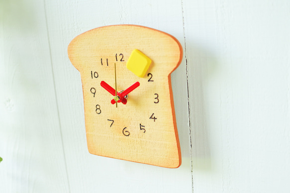 トーストの時計　食パン 2枚目の画像