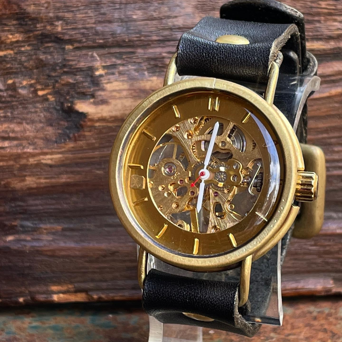 ◆真鍮製　手巻式手作り腕時計◆ LBM-2008