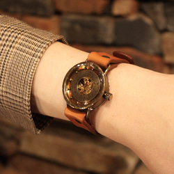 ◆真鍮製　手巻式手作り腕時計◆ LBM-2012 5枚目の画像