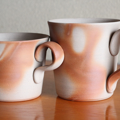 ちゃそ断捨離さん専用)備前焼コーヒーカップ5客セット(山口正倫作) 【
