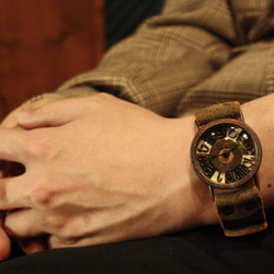 ◆『3COLORS』　クォーツ式手作り腕時計◆ LBQ-3006-3CG 3枚目の画像