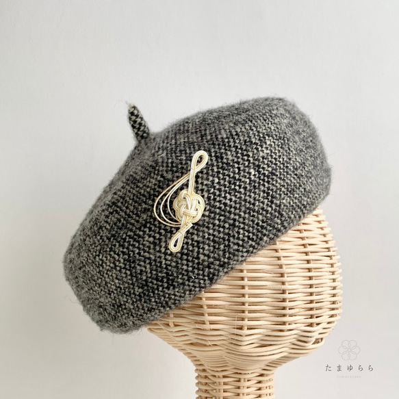 デザフェス61完売！再販【あなたの演奏を聴きたくて　ト音記号のブローチ　ゴールデンスィング】 6枚目の画像