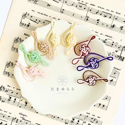 デザフェス61完売！再販【あなたの演奏を聴きたくて　ト音記号のブローチ　ゴールデンスィング】 7枚目の画像