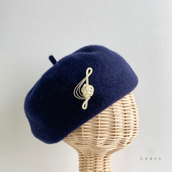 デザフェス61完売！再販【あなたの演奏を聴きたくて　ト音記号のブローチ　ゴールデンスィング】 4枚目の画像