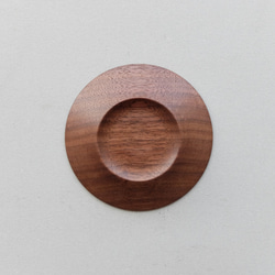 【再入荷】ハツリ小皿（ウォールナット｜オイル・蜜蝋仕上げ） 3枚目の画像