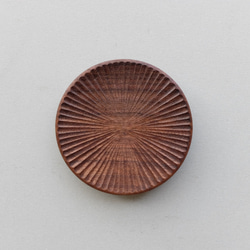 【再入荷】ハツリ小皿（ウォールナット｜オイル・蜜蝋仕上げ） 2枚目の画像
