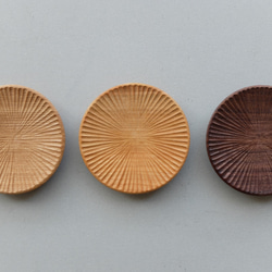 【再入荷】ハツリ小皿（ウォールナット｜オイル・蜜蝋仕上げ） 6枚目の画像