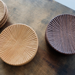 【再入荷】ハツリ小皿（ウォールナット｜オイル・蜜蝋仕上げ） 11枚目の画像