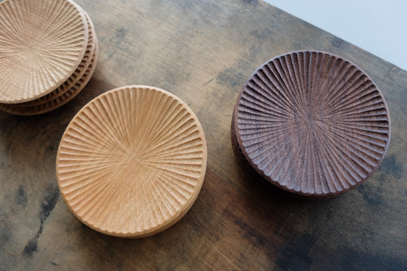 【再入荷】ハツリ小皿（ウォールナット｜オイル・蜜蝋仕上げ） 11枚目の画像