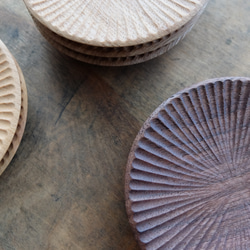 【再入荷】ハツリ小皿（ウォールナット｜オイル・蜜蝋仕上げ） 10枚目の画像