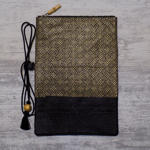 伝統工芸士による微細な金彩【金彩友禅西陣織袋帯◆黒】銀 シルバー ブラック 伝統工芸士による微細な金彩【金彩友禅西陣織袋帯◇黒】銀