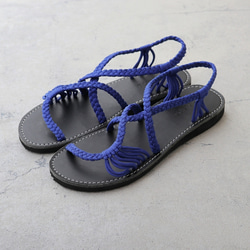 【Malapa Sandal】ナイロンストラップサンダル Risa LO ブルー フラット ビーサン スポサン 3枚目の画像