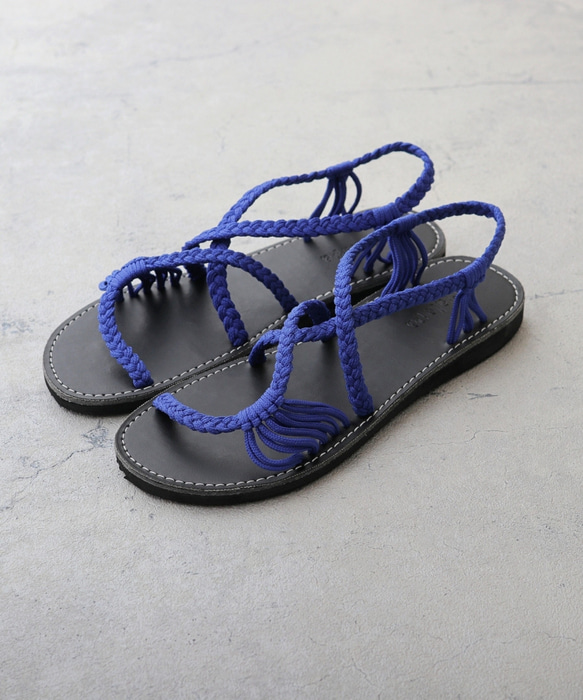 【Malapa Sandal】ナイロンストラップサンダル Risa LO ブルー フラット ビーサン スポサン 3枚目の画像