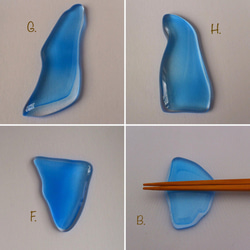 ガラスの箸置き・スカイ - A piece of Sky 4枚目の画像
